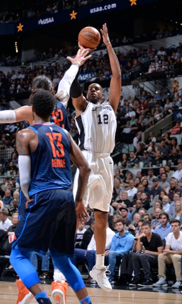 Aldridge’s double-double moves Spurs past Thunder, 103-99
